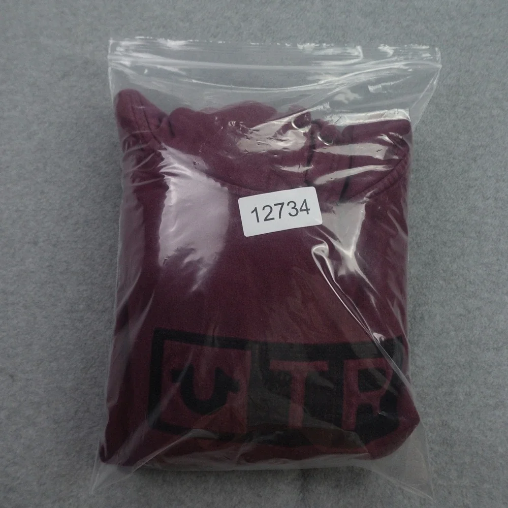 True Religion Hoodie Mens Large‎ Maroon Casual Pullover Logo Sweatshirt